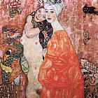 Gustav Klimt The Friends painting